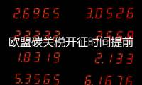 歐盟碳關稅開征時間提前至2026年