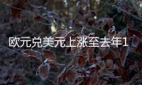 歐元兌美元上漲至去年12月29日以來的最高水平