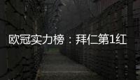 歐冠實力榜：拜仁第1紅軍超曼城 曼聯第8不如賈府