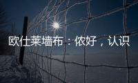 歐仕萊墻布：儂好，認(rèn)識一下！我歡喜絨，更歡喜儂