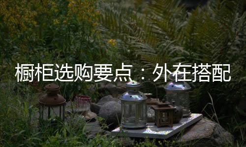 櫥柜選購要點：外在搭配，內在重質