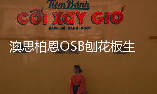 澳思柏恩OSB刨花板生產工藝大解析