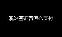 澳洲簽證費怎么支付