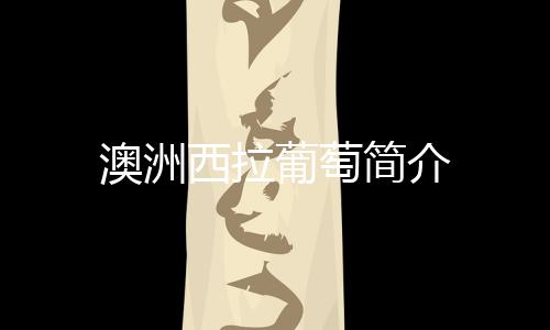 澳洲西拉葡萄簡(jiǎn)介