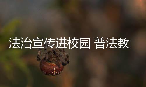 法治宣傳進校園 普法教育促成長_