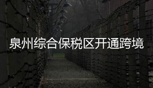 泉州綜合保稅區開通跨境電商“9610”出口業務
