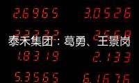 泰禾集團(tuán)：葛勇、王景崗被內(nèi)部任命為集團(tuán)聯(lián)席總裁