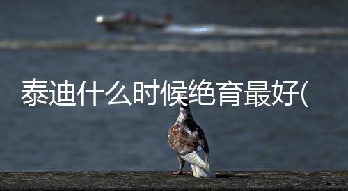 泰迪什么時候絕育最好(泰迪胎毛什么時候剃最好)