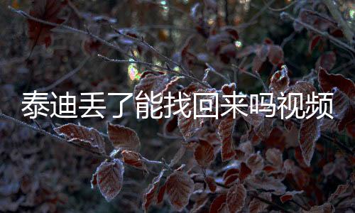 泰迪丟了能找回來(lái)嗎視頻？泰迪狗丟了能找回來(lái)嗎