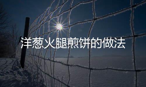 洋蔥火腿煎餅的做法