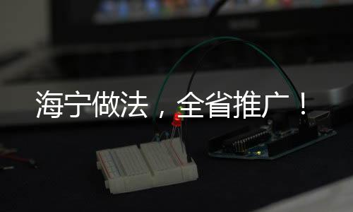 海寧做法,全省推廣!