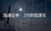 海通證券：2月新能源車上險量高增