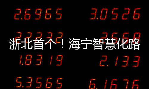 浙北首個!海寧智慧化路燈全覆蓋