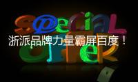 浙派品牌力量霸屏百度！十 大 品牌首 位展示！