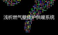 淺析燃氣壁掛爐供暖系統的幾大優點