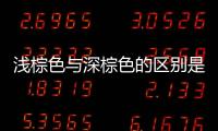 淺棕色與深棕色的區別是什么（淺棕色與深棕色的區別）