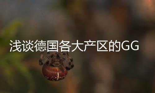 淺談德國各大產(chǎn)區(qū)的GG酒