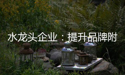 水龍頭企業(yè)：提升品牌附加值 擴大品牌影響力