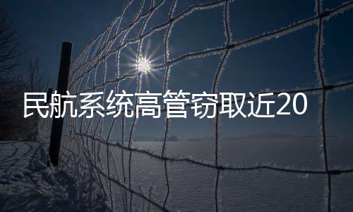 民航系統高管竊取近2000萬條旅客信息獲刑