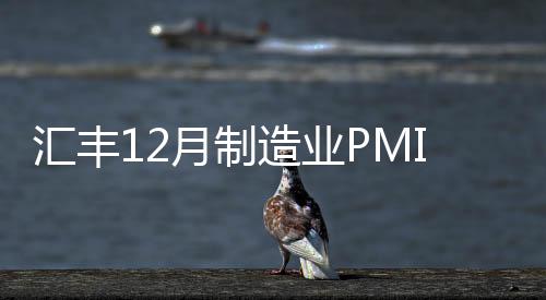 匯豐12月制造業PMI初值50.9