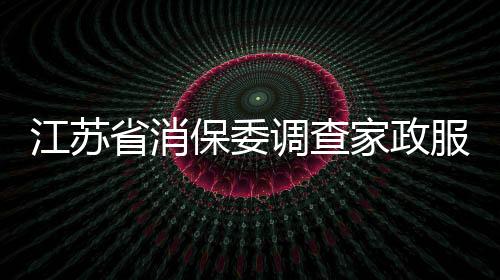 江蘇省消保委調查家政服務 買證上崗、虛假宣傳亂象多