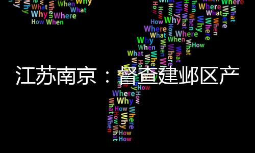 江蘇南京：督查建鄴區(qū)產(chǎn)品質(zhì)量安全專項(xiàng)整治工作開展情況