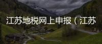 江蘇地稅網上申報（江蘇地稅網上申報系統）