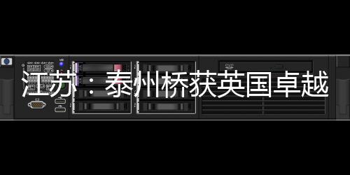江蘇：泰州橋獲英國卓越結構工程大獎（圖）
