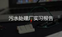 污水處理廠實習(xí)報告