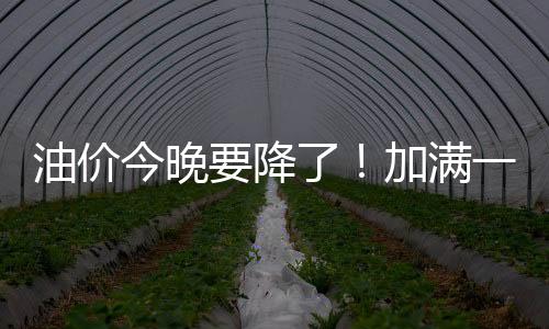 油價今晚要降了！加滿一箱92號汽油少花5.5元