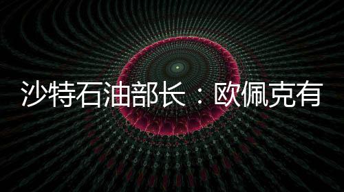 沙特石油部長(zhǎng)：歐佩克有能力應(yīng)對(duì)全球石油供應(yīng)缺口