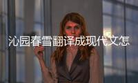 沁園春雪翻譯成現代文怎么寫（沁園春雪翻譯成現代文）