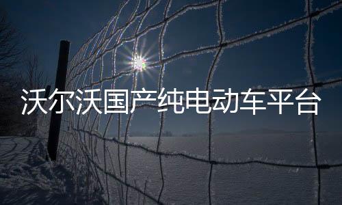 沃爾沃國產純電動車平臺 首款車型或為XC40