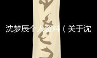 沈夢辰個人資料（關于沈夢辰個人資料的基本情況說明介紹）
