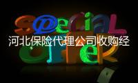 河北保險代理公司收購經營范圍河北