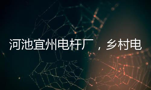 河池宜州電桿廠，鄉村電桿產業的璀璨明珠