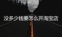 沒多少錢要怎么開淘寶店 以小博大經典方法