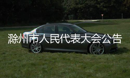 滁州市人民代表大會公告_