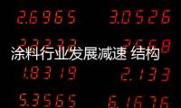 涂料行業(yè)發(fā)展減速 結(jié)構(gòu)調(diào)整壓力驟現(xiàn)