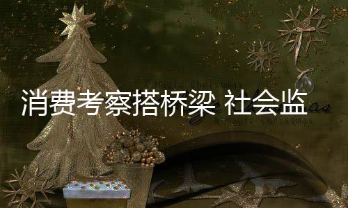 消費考察搭橋梁 社會監(jiān)督促發(fā)展