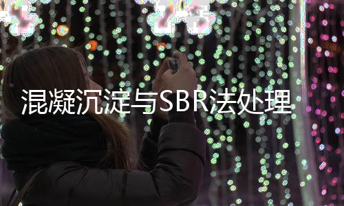 混凝沉淀與SBR法處理造紙涂布廢水
