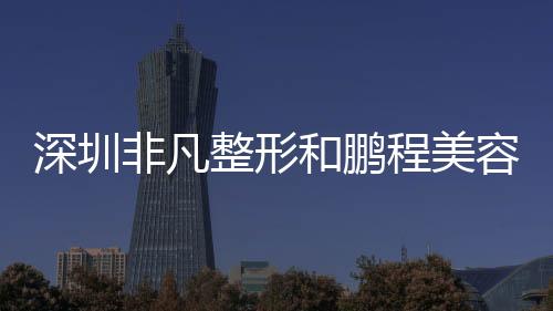 深圳非凡整形和鵬程美容醫院哪個好?隆鼻&豐胸實力大比拼及性價比解析