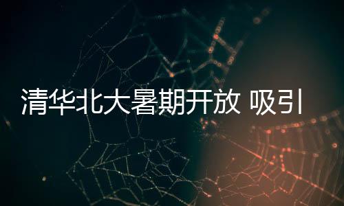 清華北大暑期開(kāi)放 吸引游客“打卡”