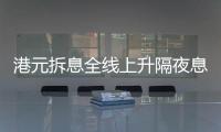 港元拆息全線上升隔夜息連升三天創五周新高