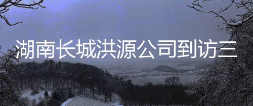 湖南長城洪源公司到訪三一集團