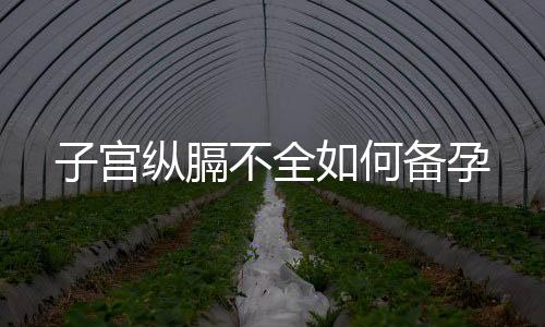 子宮縱膈不全如何備孕