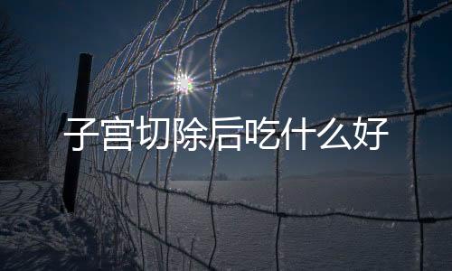 子宮切除后吃什么好