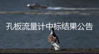 孔板流量計中標結果公告