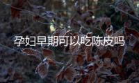 孕婦早期可以吃陳皮嗎