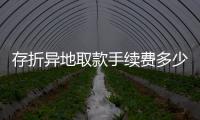 存折異地取款手續(xù)費多少（存折異地取款）